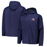 Denver Broncos Dunbrooke Tropic Waterproof Packable Full-Zip Hoodie Jacket Navy