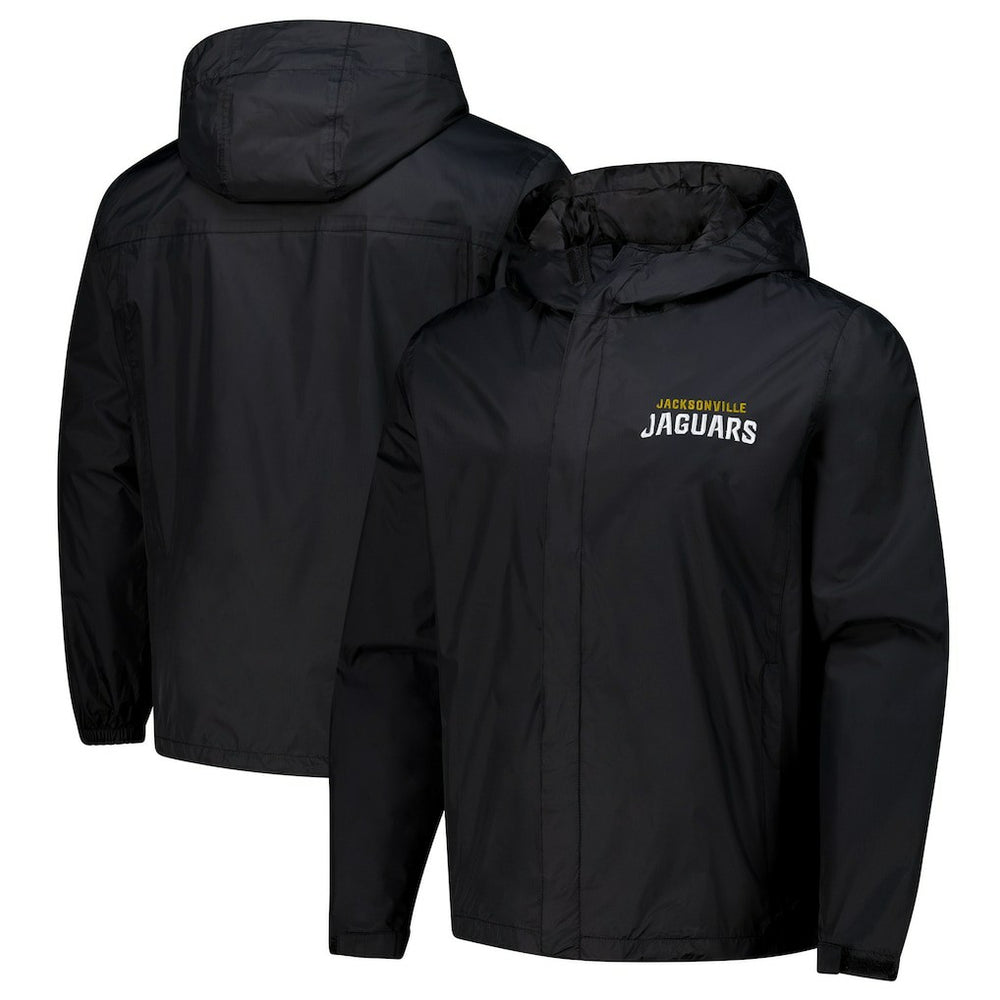 Jacksonville Jaguars Dunbrooke Tropic Waterproof Packable Full-Zip Hoodie Jacket Black