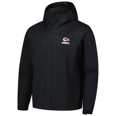 Kansas City Chiefs Dunbrooke Tropic Waterproof Packable Full-Zip Hoodie Jacket Black