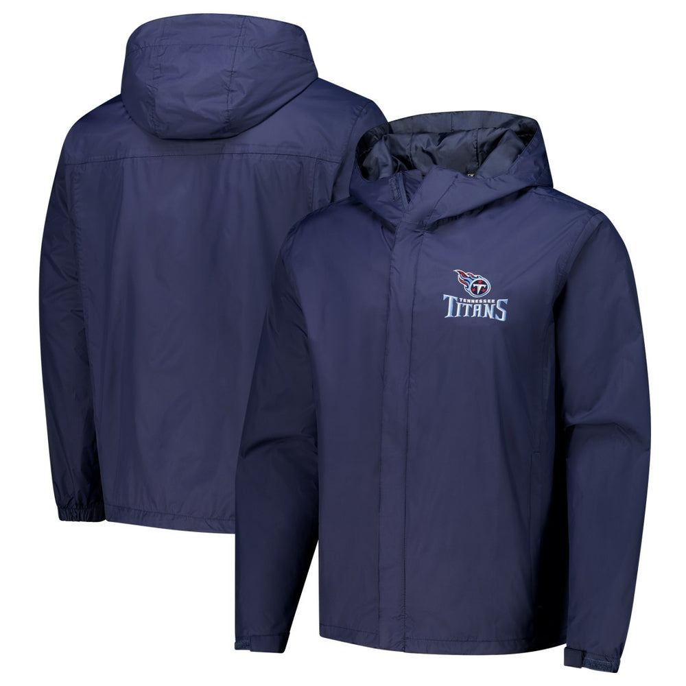Tennessee Titans Dunbrooke Tropic Waterproof Packable Full-Zip Hoodie Jacket Navy