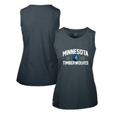Minnesota Timberwolves Levelwear Women's Macy Tank Top Navy