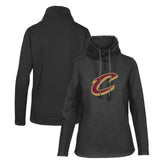 Cleveland Cavaliers Levelwear Women's Loop Core Funnel Neck Pullover Sweatshirt Black