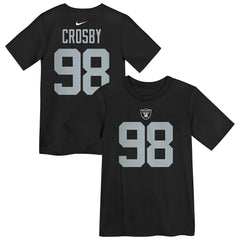 Maxx Crosby Las Vegas Raiders Preschool Player Name & Number T-Shirt Black