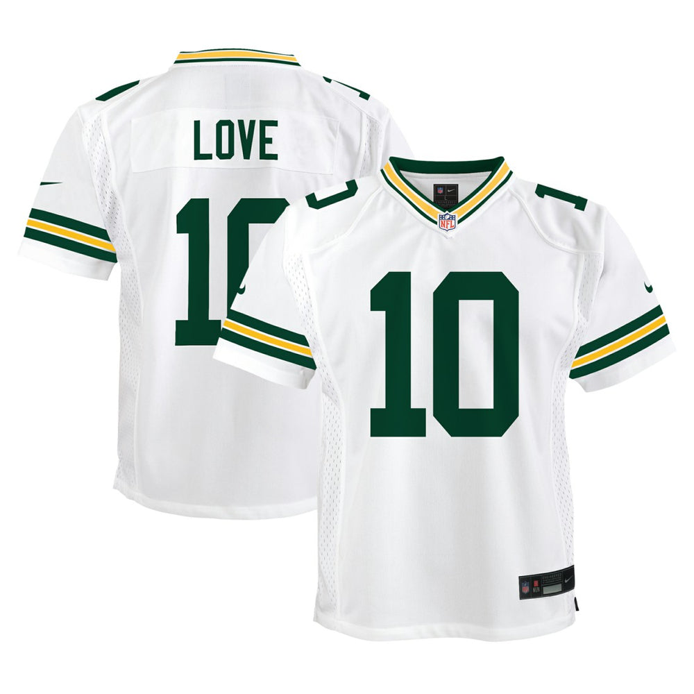 NFL Jordan Love Green Bay Packers Youth Game Jersey - White