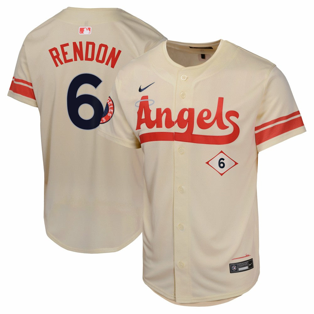 MLB Anthony Rendon Los Angeles Angels Nike Youth City Connect Limited Player Jersey - Cream