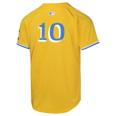 MLB Trevor Story Boston Red Sox Nike Youth City Connect Limited Player Jersey - Gold