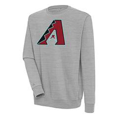 Arizona Diamondbacks Antigua Victory Pullover Sweatshirt - Heather Gray Pullover