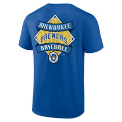 Milwaukee Brewers Cooperstown Collection Field Play T-Shirt - Royal T-shirts