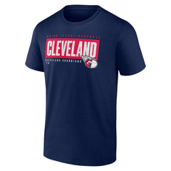 Cleveland Guardians Blocked Out T-Shirt - Navy T-shirts