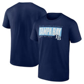 Tampa Bay Rays Blocked Out T-Shirt - Navy T-shirts