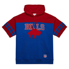 Buffalo Bills Off Field Vintage Logo Short Sleeve Pullover Hoodie Royal