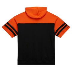 Cincinnati Bengals Off Field Vintage Logo Short Sleeve Pullover Hoodie Black