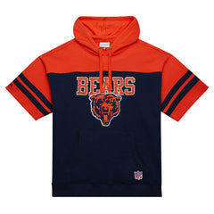 Chicago Bears Off Field Vintage Logo Short Sleeve Pullover Hoodie Navy