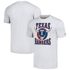 Texas Rangers Homage Grateful Dead Tri-Blend T-Shirt - Ash T-shirts