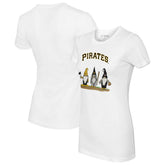 Pittsburgh Pirates Tiny Turnip Women's Gnomes T-Shirt - White T-shirts