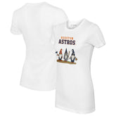 Houston Astros Tiny Turnip Women's Gnomes T-Shirt - White T-shirts