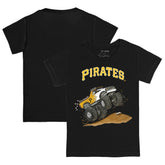 Pittsburgh Pirates Tiny Turnip Youth Monster Truck T-Shirt - Black T-shirts