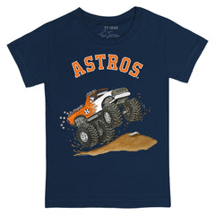 Houston Astros Tiny Turnip Youth Monster Truck T-Shirt - Navy T-shirts