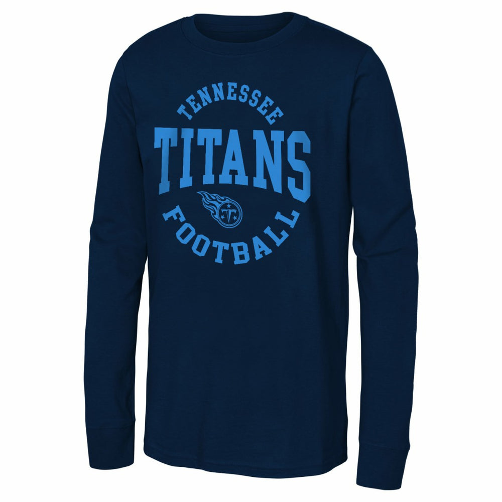 Tennessee Titans Youth Around The Block Long Sleeve T-Shirt Navy