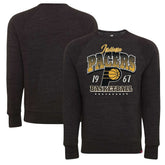Indiana Pacers Sportiqe Unisex Harmon Super Soft Tri-Blend Raglan Pullover Sweatshirt Black
