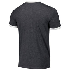 Tampa Bay Rays Majestic Threads Ringer Tri-Blend T-Shirt - Black T-shirts