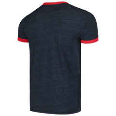 Minnesota Twins Majestic Threads Ringer Tri-Blend T-Shirt - Navy T-shirts