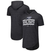 Tampa Bay Rays Majestic Threads Tri-Blend Hoodie T-Shirt - Black Hoodies