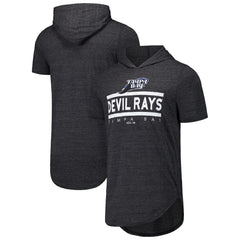 Tampa Bay Rays Majestic Threads Tri-Blend Hoodie T-Shirt - Black Hoodies