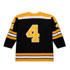 NHL Bobby Orr Boston Bruins Mitchell & Ness Big & Tall 1971/72 Blue Line 2.0 Jersey - Black