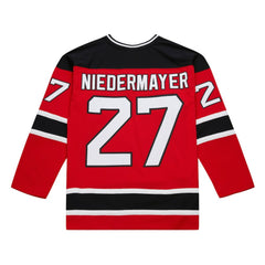 NHL Scott Niedermayer New Jersey Devils Mitchell & Ness Big & Tall 1999/00 Blue Line 2.0 Jersey - Red
