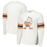 Cleveland Browns '47 Gridiron Throwback Premier Brex Long Sleeve T-Shirt White
