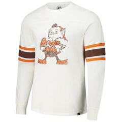 Cleveland Browns '47 Gridiron Throwback Premier Brex Long Sleeve T-Shirt White