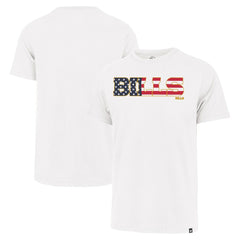 Buffalo Bills '47 Flag Script Franklin T-Shirt White