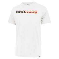 Denver Broncos '47 Flag Script Franklin T-Shirt White