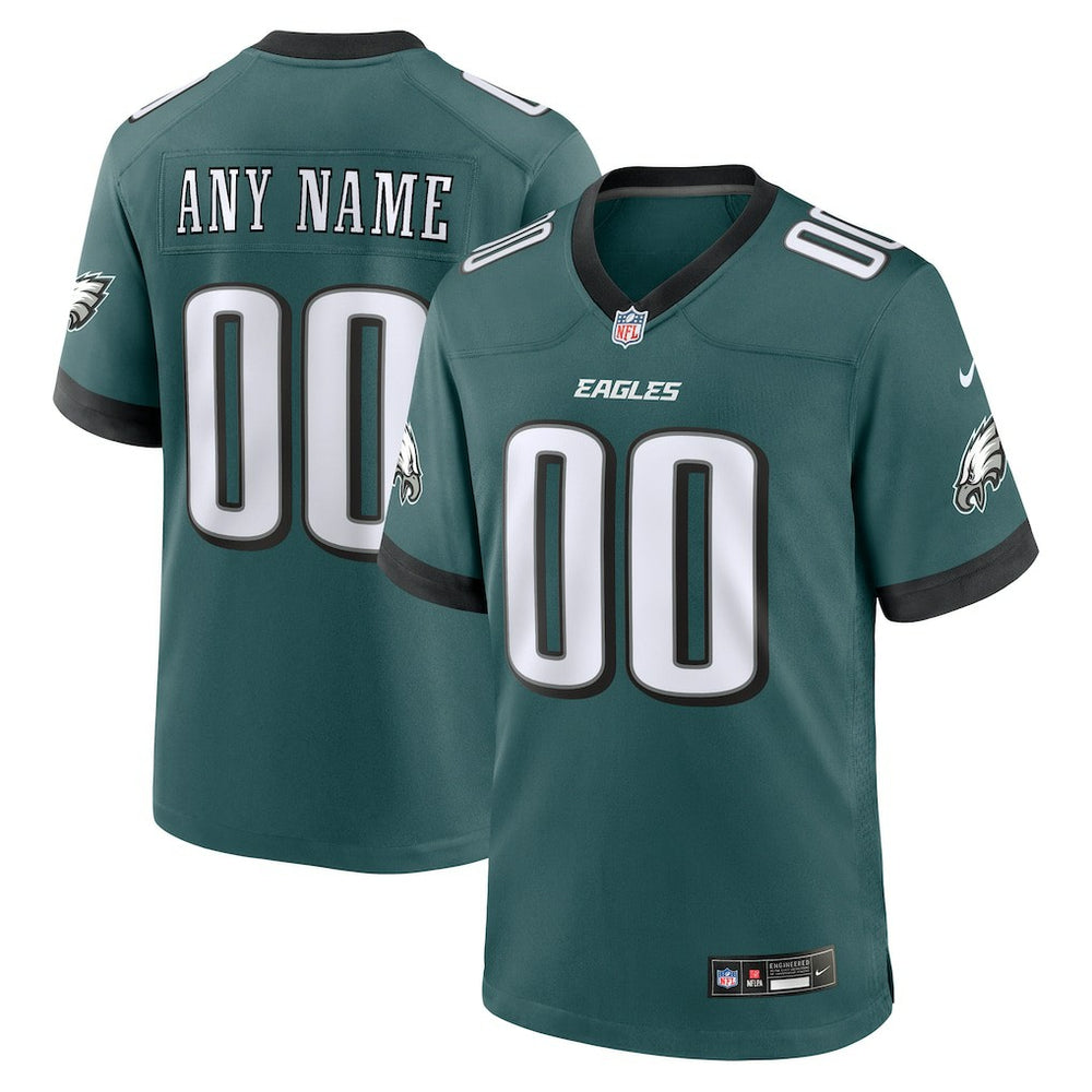 NFL Philadelphia Eagles Custom Game Jersey - Midnight Green