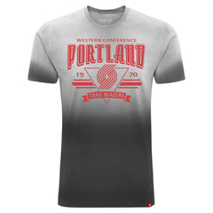 Portland Trail Blazers Sportiqe Unisex Bingham Sun-Fade T-Shirt Black