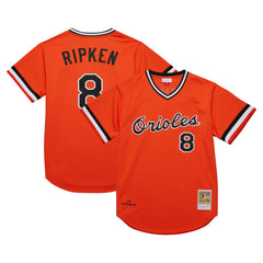 MLB Cal Ripken Jr. Baltimore Orioles Mitchell & Ness 2001 Cooperstown Collection Authentic Throwback Jersey - Orange