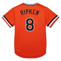 MLB Cal Ripken Jr. Baltimore Orioles Mitchell & Ness 2001 Cooperstown Collection Authentic Throwback Jersey - Orange
