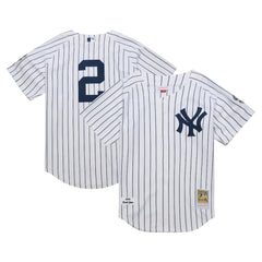 MLB Derek Jeter New York Yankees Mitchell & Ness 2014 Cooperstown Collection Authentic Throwback Jersey - White