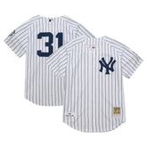 MLB Ichiro Suzuki New York Yankees Mitchell & Ness 2014 Cooperstown Collection Authentic Throwback Jersey - White