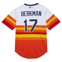 MLB Lance Berkman Houston Astros Mitchell & Ness 2004 Cooperstown Collection Authentic Throwback Jersey - White