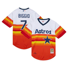MLB Craig Biggio Houston Astros Mitchell & Ness 2004 Cooperstown Collection Authentic Throwback Jersey - White