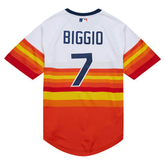 MLB Craig Biggio Houston Astros Mitchell & Ness 2004 Cooperstown Collection Authentic Throwback Jersey - White