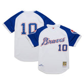 MLB Chipper Jones Atlanta Braves Mitchell & Ness 2004 Cooperstown Collection Authentic Throwback Jersey - White