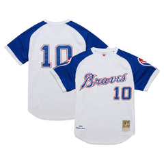 MLB Chipper Jones Atlanta Braves Mitchell & Ness 2004 Cooperstown Collection Authentic Throwback Jersey - White