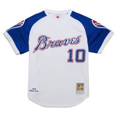 MLB Chipper Jones Atlanta Braves Mitchell & Ness 2004 Cooperstown Collection Authentic Throwback Jersey - White
