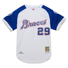 MLB John Smoltz Atlanta Braves Mitchell & Ness 2004 Cooperstown Collection Authentic Throwback Jersey - White