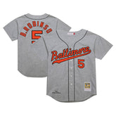 MLB Brooks Robinson Baltimore Orioles Mitchell & Ness Cooperstown Collection 1966 Authentic Jersey - Gray