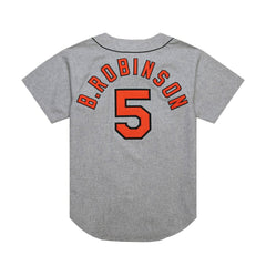 MLB Brooks Robinson Baltimore Orioles Mitchell & Ness Cooperstown Collection 1966 Authentic Jersey - Gray