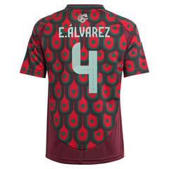 Edson Alvarez Mexico National Team Youth 2024 Home Replica Player Jersey Burgundy shop